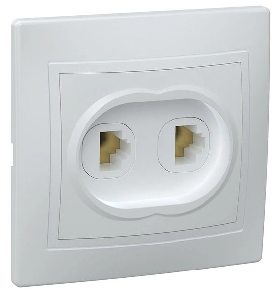 Розетка СП 2-м RJ11 в сборе (белый) Кварта ETK20-K01-DM Розетка СП 2-м RJ11 в сборе (белый) Кварта ETK20-K01-DM в каталоге ЮгКабель