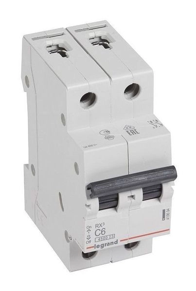 Выкл. автомат. 2Р С 6А 4,5кА (RX3) 419694 Выкл. автомат. 2Р С 6А 4,5кА (RX3) 419694 в каталоге ЮгКабель