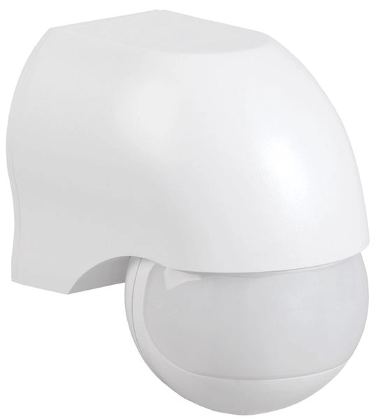 Датчик движения белый, макс. нагрузка 1100Вт, угол обзора 180°, дальность 10м IP44 (ДД 010) LDD10-010-1100-001 в каталоге ЮгКабель