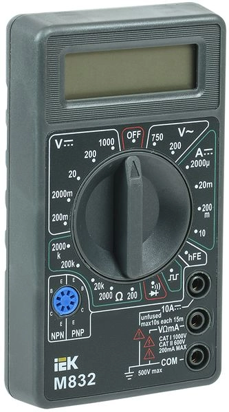 Мультиметр Universal M832 TMD-2S-832 Мультиметр Universal M832 TMD-2S-832 в каталоге ЮгКабель