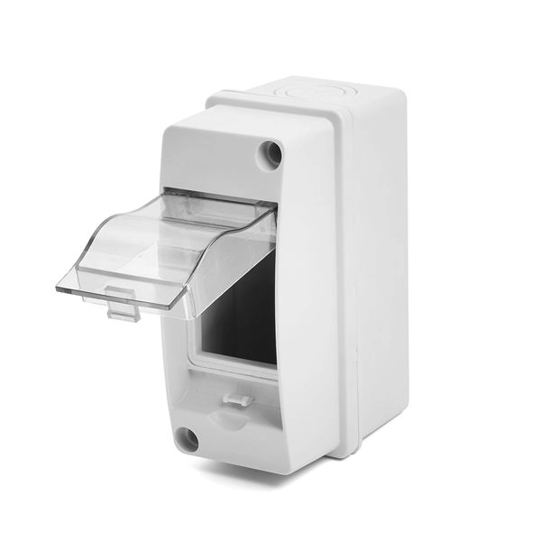 Щит настен.   2 мод. (120х54х95) IP65 серый, с крышкой, под пломбу EBX50-1/02-65 39932 - купить по низкой цене в Краснодаре | ЮгКабель в каталоге ЮгКабель