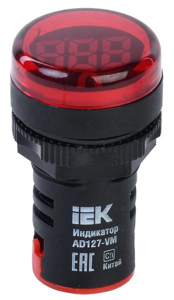 Индикатор значения напряжения d22мм 50-500В AC цифровой AD127-VM BBI40-VM в каталоге ЮгКабель