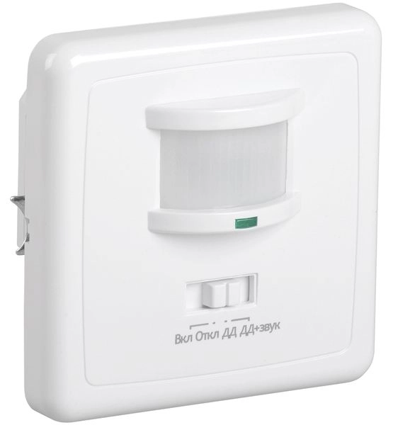 Датчик движения белый, макс. нагрузка 500Вт, угол обзора 140°, дальность 12м IP20 (ДД 035) LDD12-035-500-001 в каталоге ЮгКабель