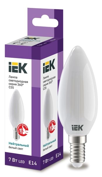 Лампа светодиод. LED 7W 4000К 805Лм Е14 30т.ч. C35 (98х35) (аналог 75W) свеча матовая LLF-C35-7-230-40-E14-FR Лампа светодиод. LED 7W 4000К 805Лм Е14 30т.ч. C35 (98х35) (аналог 75W) свеча матовая LLF-C35-7-230-40-E14-FR в каталоге ЮгКабель