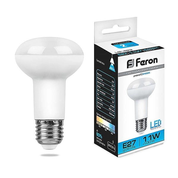 Лампа светодиод. LED  11W 6400К 900Лм Е27 R63 (99х63) 25512 Лампа светодиод. LED  11W 6400К 900Лм Е27 R63 (99х63) 25512 в каталоге ЮгКабель