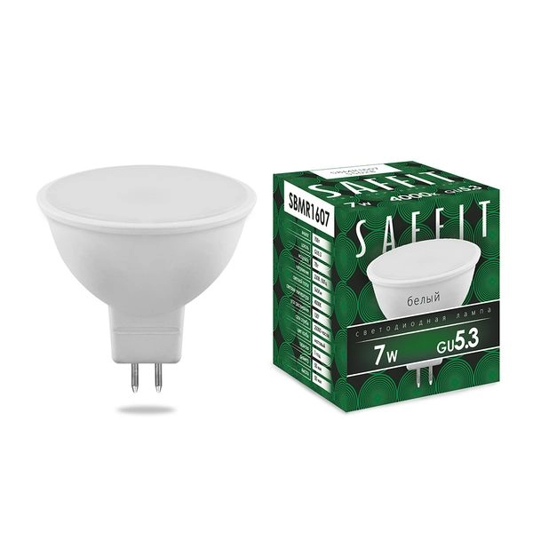 Лампа светодиод. LED   7W 4000К 560Лм MR16 GU5.3 30т.ч. 230V (48х50) (аналог 70W) SBMR1607 55028 Лампа светодиод. LED   7W 4000К 560Лм MR16 GU5.3 30т.ч. 230V (48х50) (аналог 70W) SBMR1607 55028 в каталоге ЮгКабель