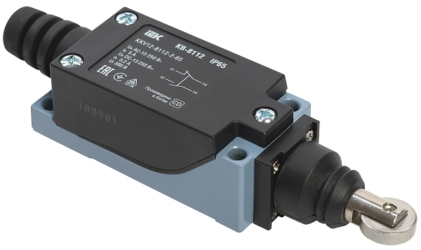 Выключатель концевой КВ-8112 IP65 (толкатель с роликом) KKV12-8112-2-65 Выключатель концевой КВ-8112 IP65 (толкатель с роликом) KKV12-8112-2-65 в каталоге ЮгКабель