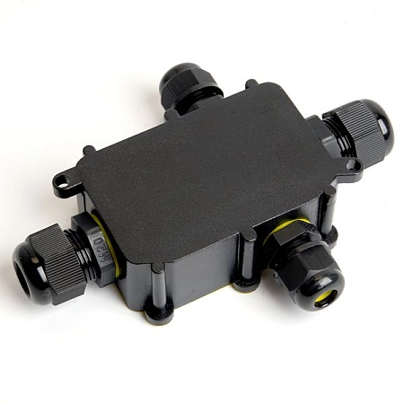 Коробка разветвительная водонепрониц. 4 вых. IP68 с 4-конт. коннектором 450V140х100х36 черный LD524 49122 - купить по низкой цене в Краснодаре | ЮгКабель