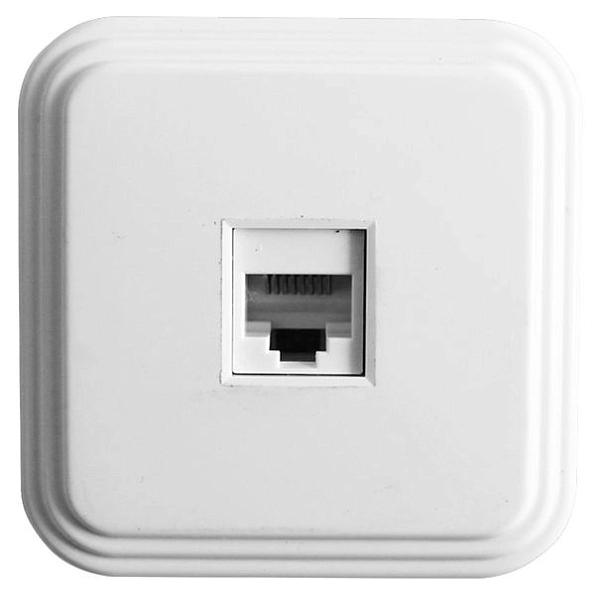 Розетка ОП 1-м RJ-45 (белый) РК8-01 Брест 39706 Розетка ОП 1-м RJ-45 (белый) РК8-01 Брест 39706 в каталоге ЮгКабель