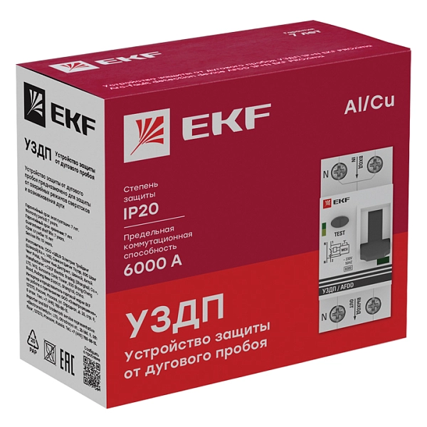 УЗДП 2Р С25A 6 кА  EKF PROxima afdd-2-25-pro в каталоге ЮгКабель