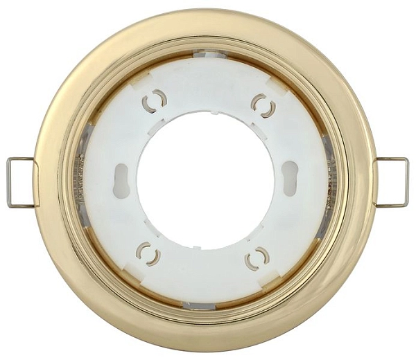 Светильник неповоротный встраиваемый GX53 220V золото (d100) IP20 LUVB0-GX53-1-K22 в каталоге ЮгКабель