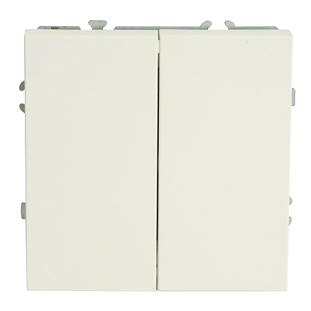 Выключатель СП 2-м механизм (белый фарфор) soft touch Эмили RSW10-5104-01 49866