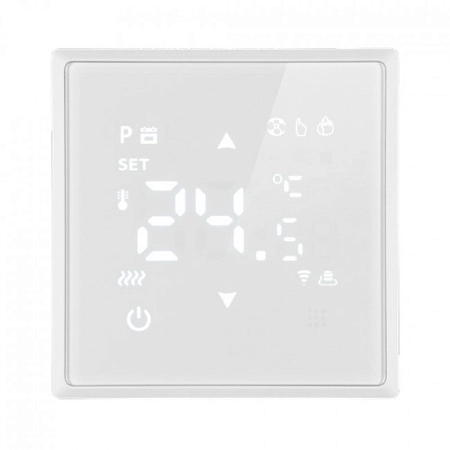 Терморегулятор сенсорный  Wi-Fi механизм 250В 3500Вт (белый фарфор) soft  Эмили RSW00-5119-01 50376