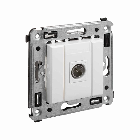 Розетка TV оконечная в стену, "Avanti", "Белое облако" 4400503 в наличии по выгодной цене. Краснодар. ЮГКАБЕЛЬ.