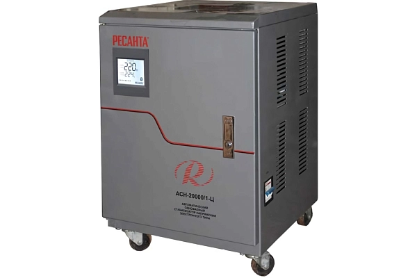 Стабилизатор 1-ф. 20000 ВА Uвх=140-260В (ШхГхВ 380х360х570) АСН-20000/1-Ц 63/6/19 в каталоге ЮгКабель