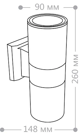 Светильник уличный 60W 230V 2хЕ27 IP54 (260х155х90) DH0702 черный 06294 - купить по низкой цене в Краснодаре | ЮгКабель