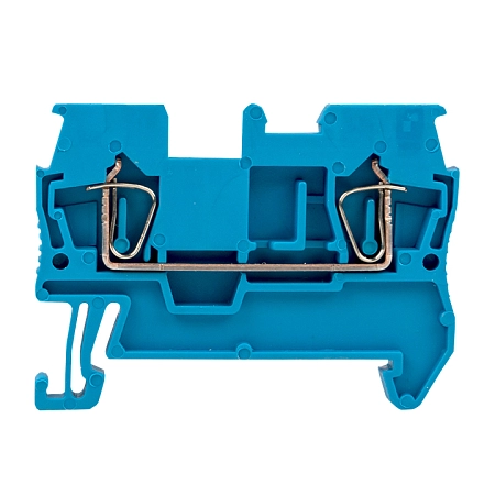 Зажим на DIN-рейку  0,2-4 мм2  (JXB-2,5/35) синий , пружинный EKF PROxima plc-jxb-st-2.5-blue - купить по низкой цене в Краснодаре | ЮгКабель