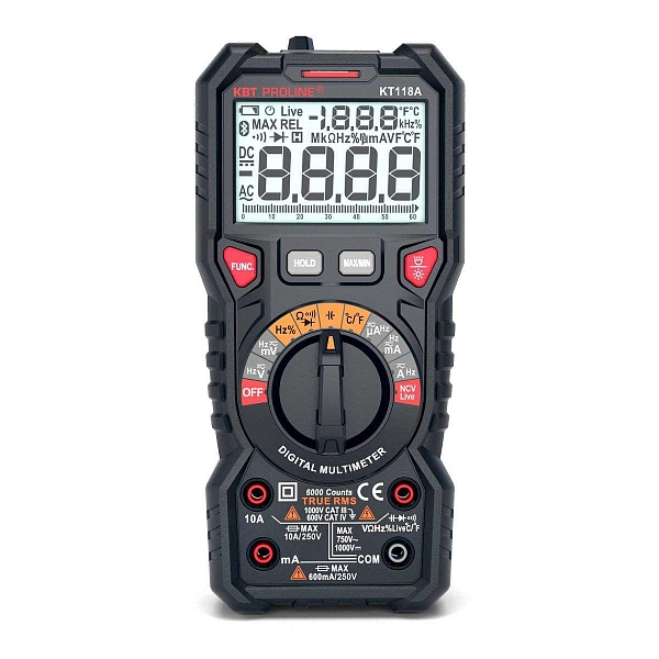 Мультиметр цифровой KT 118A "PROLINE" 79126 в каталоге ЮгКабель