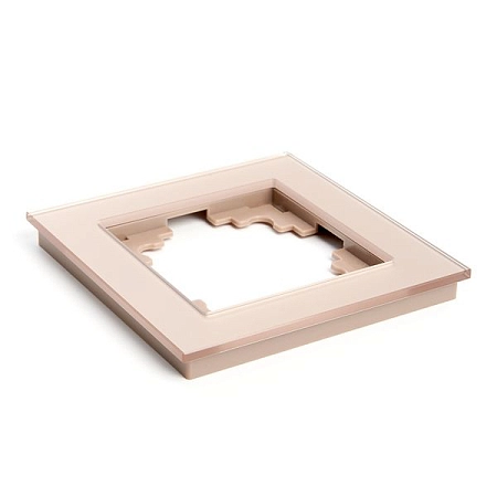 Рамка 1-местная, стекло серия Катрин, GFR00-7001-02, шампань 39527 в наличии по выгодной цене. Краснодар. ЮГКАБЕЛЬ.