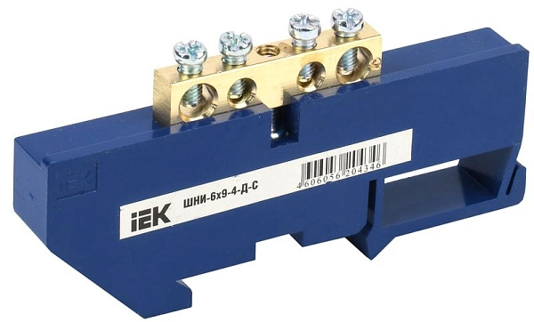 Шина "N" нулевая на DIN-изол ШНИ-6х9-4-Д-С YNN10-69-4D-K07 Шина "N" нулевая на DIN-изол ШНИ-6х9-4-Д-С YNN10-69-4D-K07 в каталоге ЮгКабель