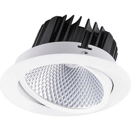 Светильник светодиодный (встраив.)   6W/175-260V 4000K 540Лм IP20 белый (AL252) d85 h47 поворотный 32620