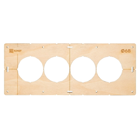 Шаблон для подрозетников c 4 отв, диам, 68 мм EKF Expert sh-d68-4 - купить по низкой цене в Краснодаре | ЮгКабель