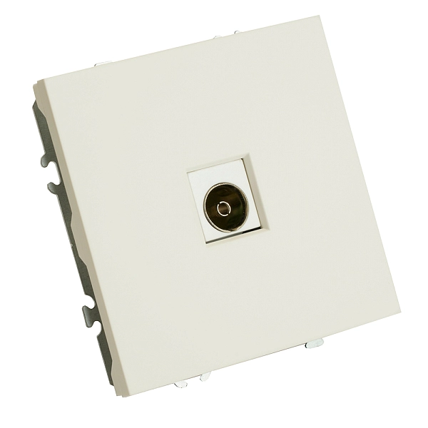 Розетка СП TV механизм (белый фарфор) soft touch Эмили RST00-5108-01 49875 в каталоге ЮгКабель