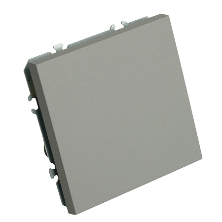 Выключатель СП 1-м механизм (платиново-серый) soft touch Эмили RSW10-5103-10 49943