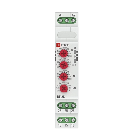 Реле времени (2 регулир. порога времени 2 исп. конт.) RT-2C EKF PROxima rt-2c - купить по низкой цене в Краснодаре | ЮгКабель