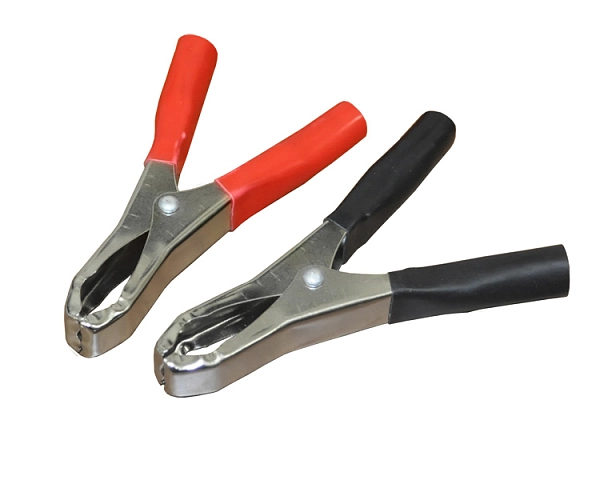 Зажим "крокодил"  15А длина 75мм (черн) 16-0013-ч в каталоге ЮгКабель