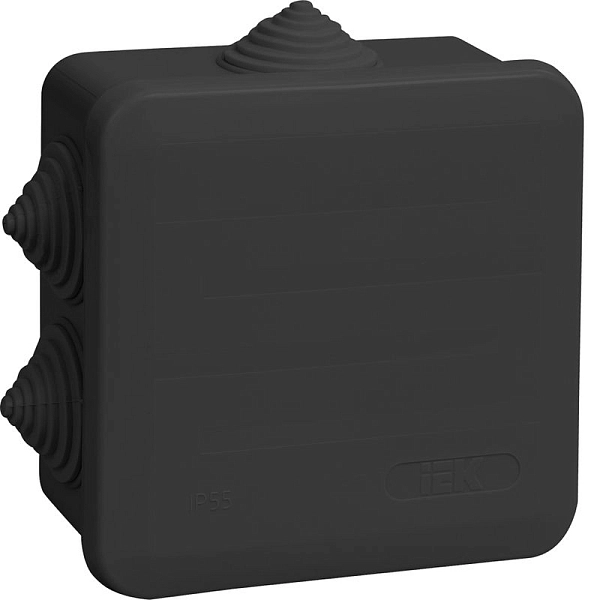 Коробка монтажная ОП 100х100х50 с 6 вводами IP44 (черный) КМ41255 UKO21-100-100-050-K02-44 Коробка монтажная ОП 100х100х50 с 6 вводами IP44 (черный) КМ41255 UKO21-100-100-050-K02-44 в каталоге ЮгКабель