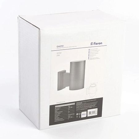 Светильник уличный 60W 220V 1хЕ27 IP54 (160х155х90) DH0701 черный 06296 - купить по низкой цене в Краснодаре | ЮгКабель