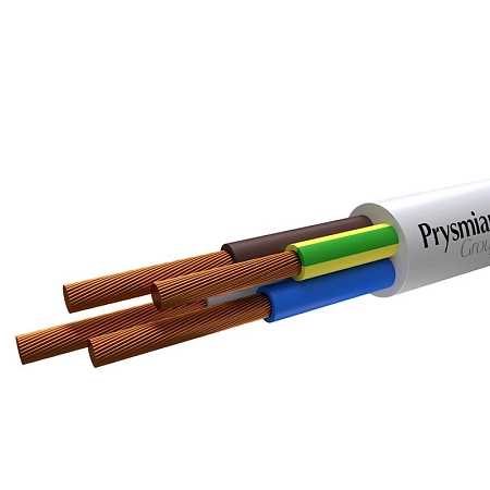 Провод ПВС 4х1,5 белый РЭК-PRYSMIAN