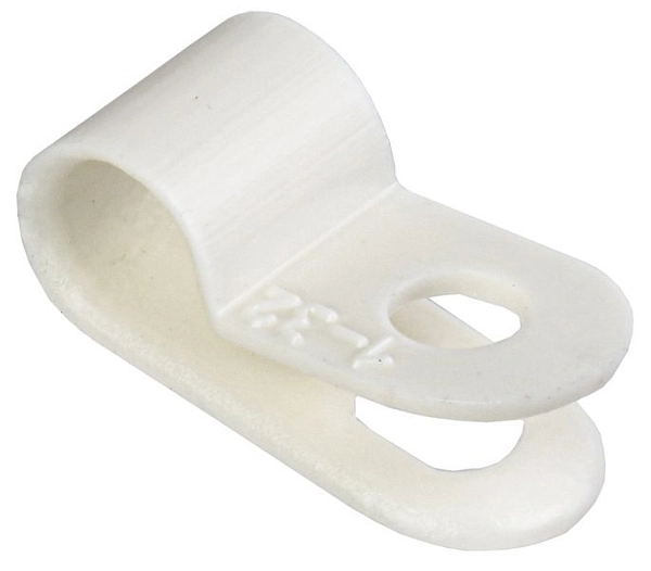 Скоба крепежная d5мм нейлоновая белая (50шт) USK11-05-050-K01 в каталоге ЮгКабель