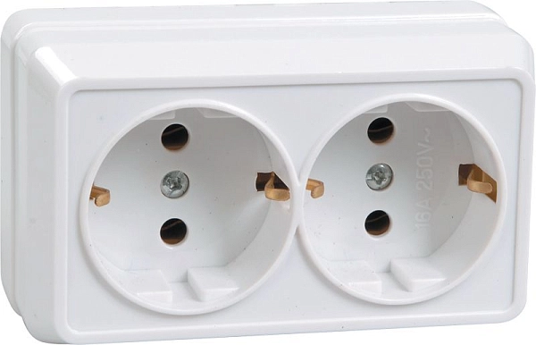 Розетка ОП 2-м с з/к (кремовый) Октава ERO21-K33-16-DC Розетка ОП 2-м с з/к (кремовый) Октава ERO21-K33-16-DC в каталоге ЮгКабель