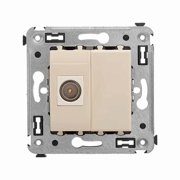 Розетка TV оконечная в стену, "Avanti", "Ванильная дымка" 4405503 в каталоге ЮгКабель