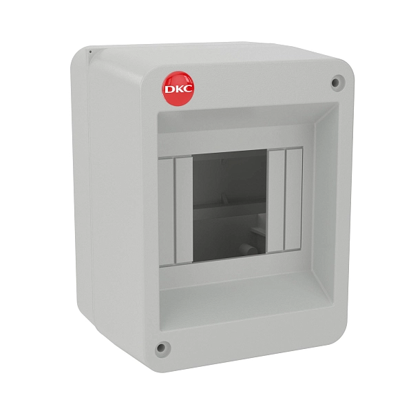 Щит настен.   4 мод. (100х135х90) IP20 серый, без крышки, RAMbase (под остаток) 82004 в каталоге ЮгКабель