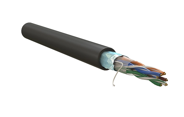 Кабель FTP 4р cat.5е 4х2х0,52 solid LDPE черный наружн.(305м) РФ LC3-C5E04-339-S-P-R Кабель FTP 4р cat.5е 4х2х0,52 solid LDPE черный наружн.(305м) РФ LC3-C5E04-339-S-P-R в каталоге ЮгКабель