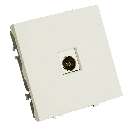 Розетка СП TV механизм (белый фарфор) soft touch Эмили RST00-5108-01 49875