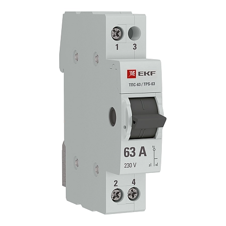 Переключатель 1P 63А  3 положения EKF PROxima TPS163