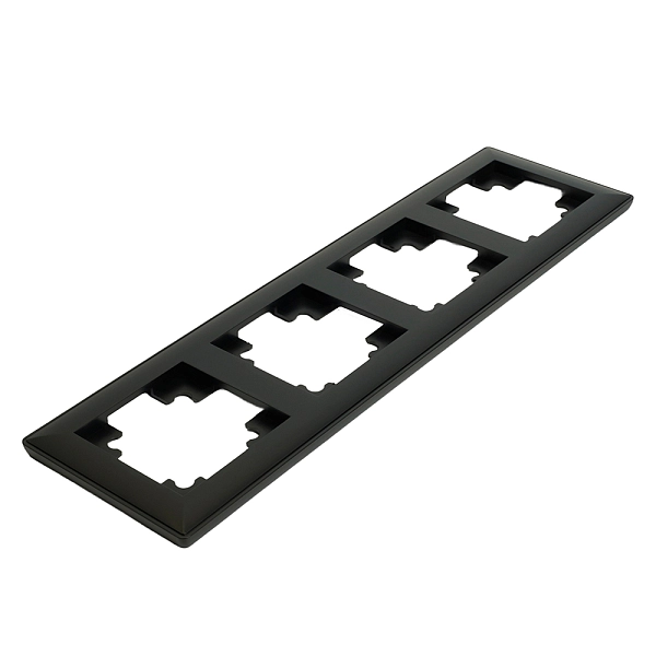 Рамка 4-местная, пластик, серия Катрин, PFR00-7004-05, черный 39815 Рамка 4-местная, пластик, серия Катрин, PFR00-7004-05, черный 39815 в каталоге ЮгКабель