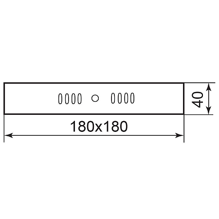 Светильник светодиодный (накладной) 12W/160-260V 4000K 960Лм IP20 белый (AL505) 180х180 27924
