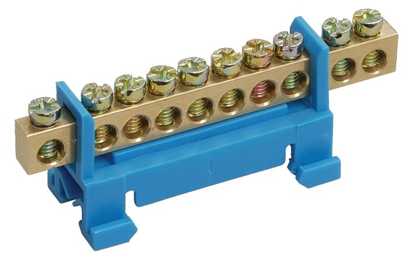 Шина N "ноль" на DIN-изол тип "Стойка" ШНИ-6х9-10-С-С YNN10-69-10P-K07 в каталоге ЮгКабель