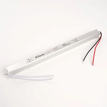 Блок питания к светодиодной ленте 220/24V  36W IP20 LB001 ультратонкий (283х18х18) 48012