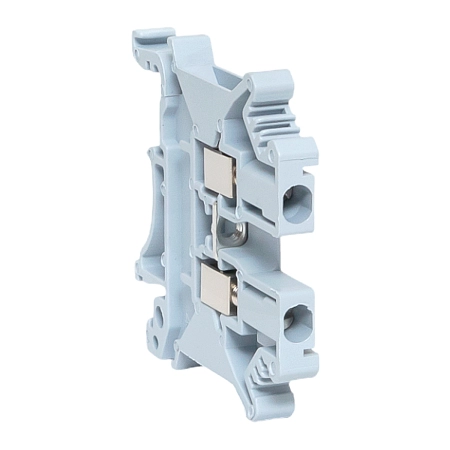 Зажим на DIN-рейку  2,5 мм2  (JXB-2.5/35) серый EKF PROxima scr-ut-2,5-g - купить по низкой цене в Краснодаре | ЮгКабель