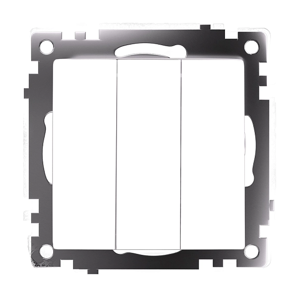 Выключатель 3-клавишный (механизм), 250В, 10А, серия Катрин, белый GLS10-7108-01 49171 Выключатель 3-клавишный (механизм), 250В, 10А, серия Катрин, белый GLS10-7108-01 49171 в каталоге ЮгКабель