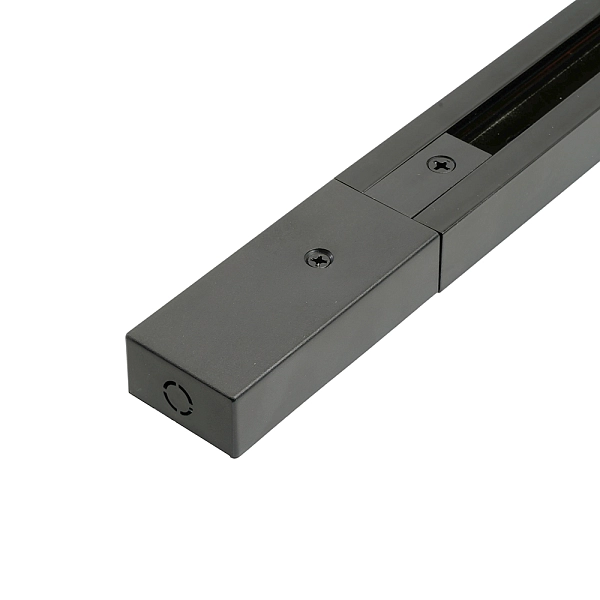 Шинопровод для трековых светильников 1м (черный) токовод, заглушка и крепление, CAB1007 51890 в каталоге ЮгКабель