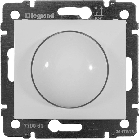 Светорегулятор СП поворотный 40/400W механизм (белый) Valena 770061