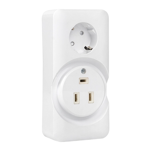 Розетка двойная (РШ/евро) 32А/16A 250В 2P PE бел. EKF AS-250-32/16-O в каталоге ЮгКабель