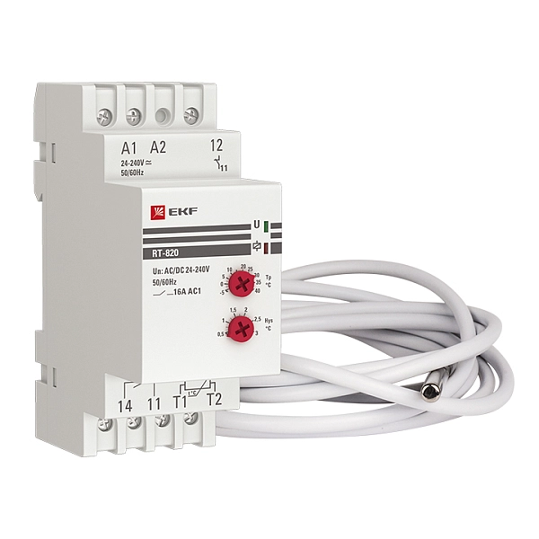 Реле температуры RT-820 (-5.... 40 С)  EKF PROxima RT-820 Реле температуры RT-820 (-5.... 40 С)  EKF PROxima RT-820 в каталоге ЮгКабель